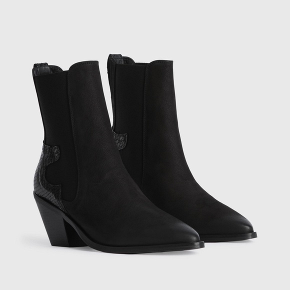 BNIB All Saints Sara western ankle boots - Picture 3 of 7